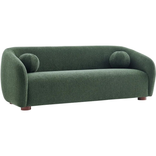 Holland 85" Sofa in Pine Green Chenille Fabric