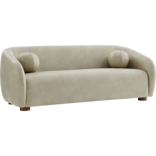 Holland 85" Sofa in Mineral Gray Vegan Leather