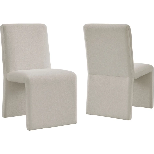 Emory Dining Chair in Salt White Fabric (Set of 2)