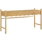 Darcy 62" Computer Desk in Oak Brown Wood