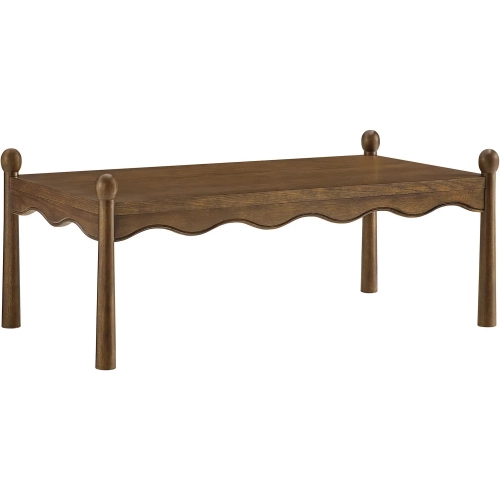 Darcy 46" Coffee Table in Walnut Brown Wood