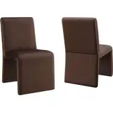 Emory Dining Chair in Chocolate Brown Performance Velvet (Set of 2)