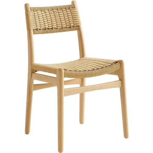 Wynn Dining Chair in Natural Wood & Natural Rope