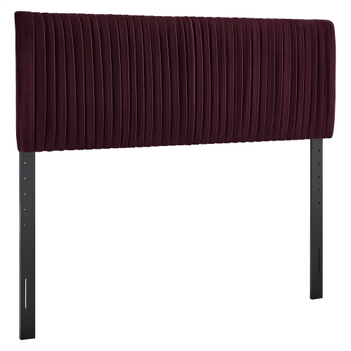 Eloise Full Headboard in Mulberry Purple Performance Velvet