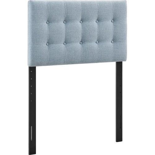Emily Twin Headboard in Tufted Sky Blue Fabric