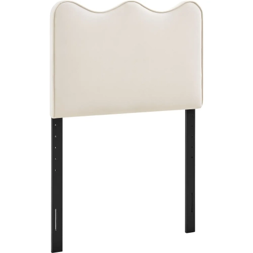 Athena Twin Headboard in Alabaster White Performance Velvet