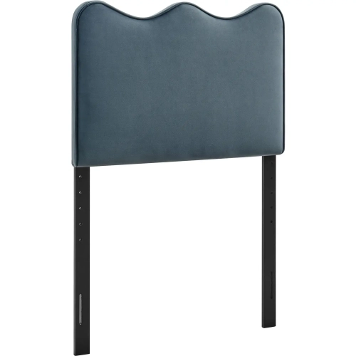 Athena Twin Headboard in Cadet Blue Performance Velvet