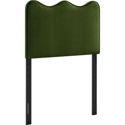 Athena Twin Headboard in Moss Green Performance Velvet
