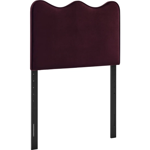 Athena Twin Headboard in Mulberry Purple Performance Velvet