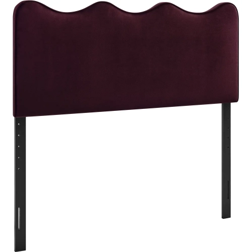 Athena Full Headboard in Mulberry Purple Performance Velvet