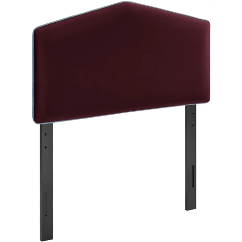 Cosette Twin Headboard in Mulberry Purple Performance Velvet