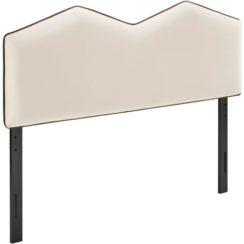 Cosette Full Headboard in Alabaster White Performance Velvet