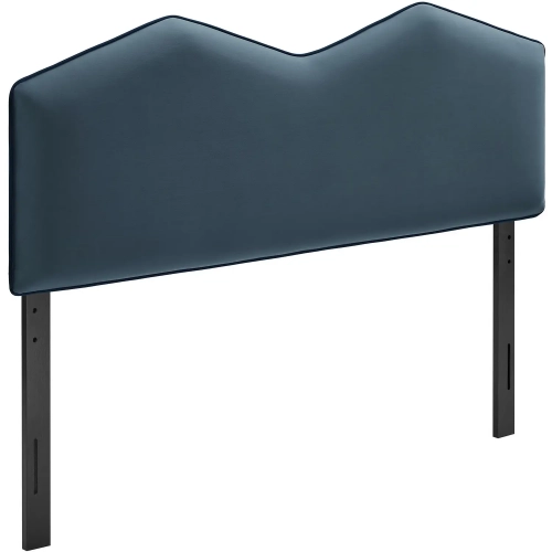 Cosette Queen Headboard in Cadet Blue Performance Velvet