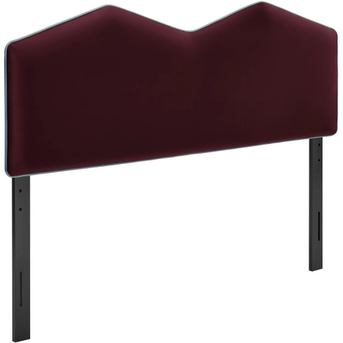 Cosette King Headboard in Mulberry Purple Performance Velvet