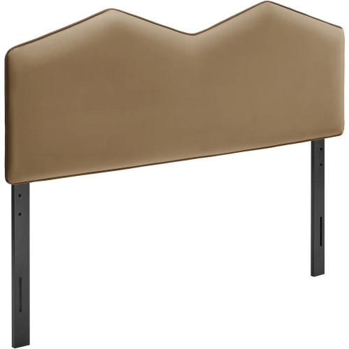 Cosette King Headboard in Taupe Brown Performance Velvet