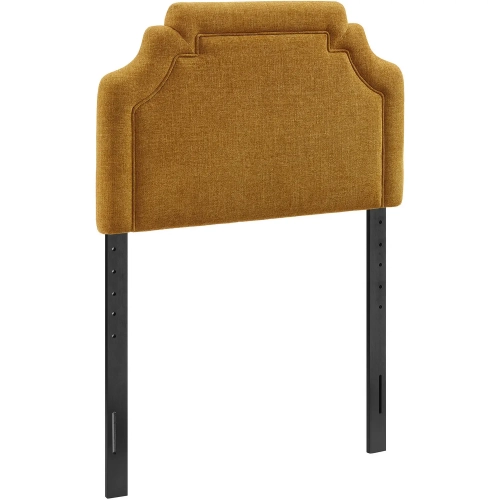 Magnolia Twin Headboard in Copper Orange Fabric