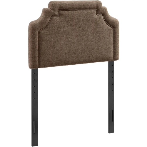 Magnolia Twin Headboard in Mocha Brown Fabric