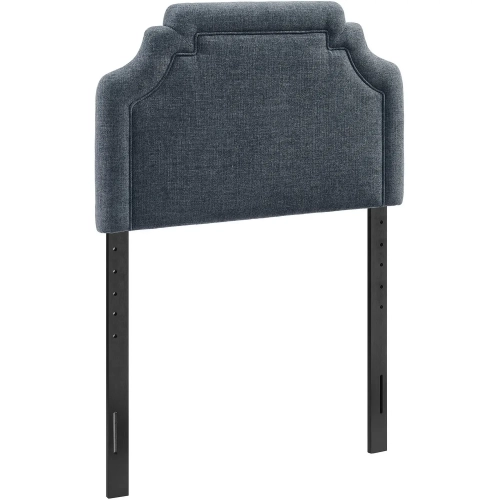 Magnolia Twin Headboard in Slate Blue Fabric