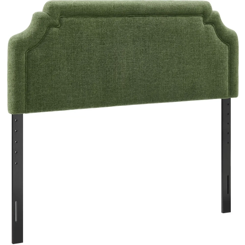 Magnolia Full Headboard in Foliage Green Fabric