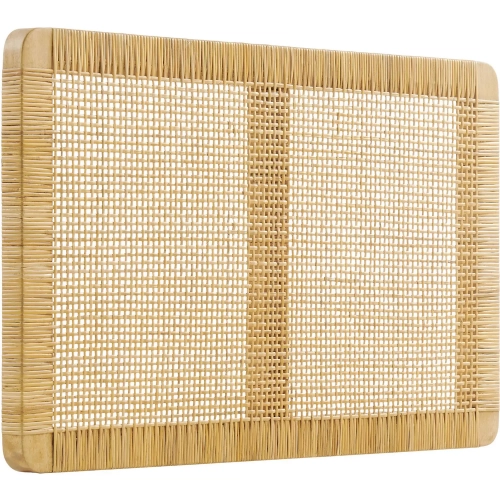 Sandy Twin Wall Mounted Headboard in Mango Wood & Rattan