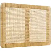 Sandy Twin Wall Mounted Headboard in Mango Wood & Rattan