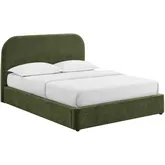Keynote Full Storage Bed in Foliage Green Fabric