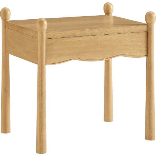 Darcy Nightstand or Side Table in Oak Brown Wood