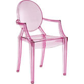 Casper Dining Armchair in Pink Polycarbonate