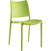 Hipster Dining Side Chair in Green Polypropylene