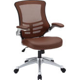 Attainment Office Chair in Tan Mesh & Leatherette
