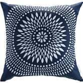 Modway Outdoor Patio Pillow in Cartouche Blue Fabric
