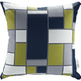 Modway Outdoor Patio Pillow in Multicolor Rectangle Shapes Fabric