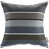 Modway Outdoor Patio Pillow in Multicolor Stripe Fabric