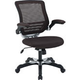 Edge Black Base Office Chair w/ Brown Mesh Seat & Back