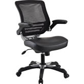 Edge Leatherette Office Chair in Black
