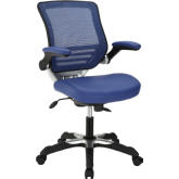Edge Leatherette Office Chair in Blue