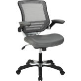 Edge Leatherette Office Chair in Gray