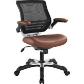 Edge Leatherette Office Chair in Tan
