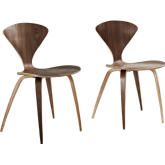 Vortex Dining Chairs in Dark Walnut (Set of 2)