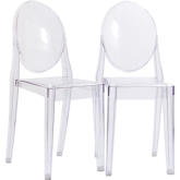 Casper Dining Chair in Clear (Set of 2)