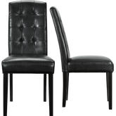 Perdure Dining Chairs in Black (Set of 2)