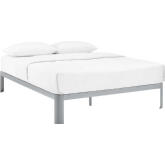 Corinne Full Bed in Gray Powder Coated Steel