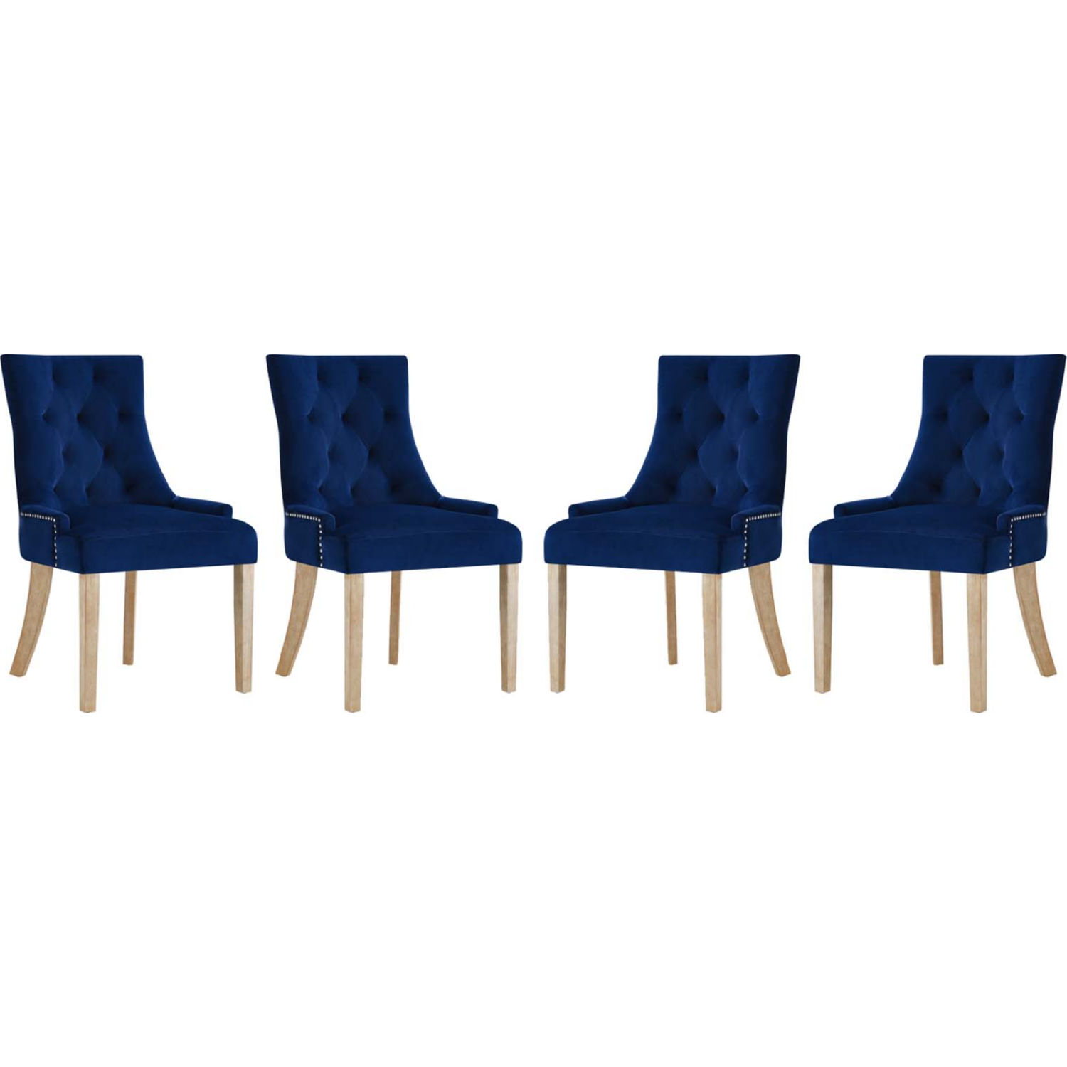 Modway Eei 3505 Nav Pose Dining Chair, Navy Blue Dining Chairs Set Of 4