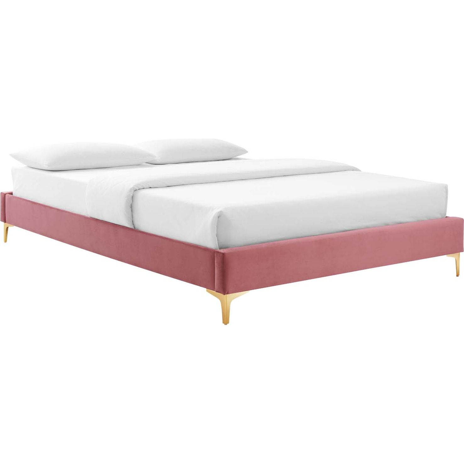 Modway Mod 6305 Dus Sutton Twin Bed, Rose Gold Twin Bed Frame