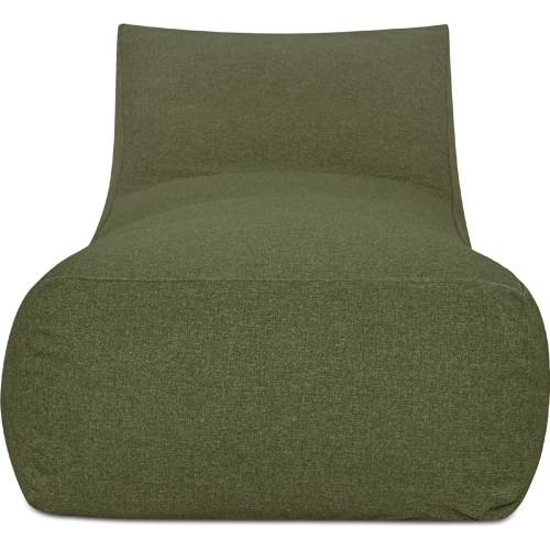 Lirio Outdoor Chaise in Green Fabric