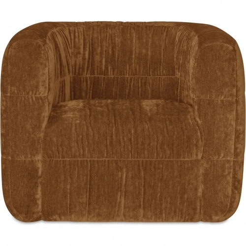 Robson Swivel Accent Chair in Toffee Brown Chenille Fabric