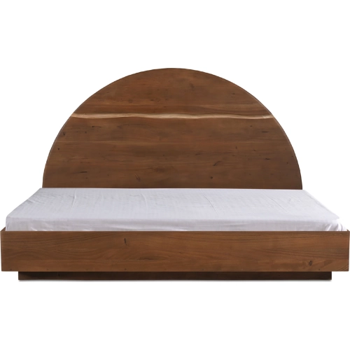 Watson Queen Bed in Live Edge Walnut Brown Acacia Wood