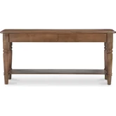 Russet Console Table in Brown Finish Acacia Wood