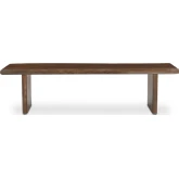 Lila 69" Dining Bench in Brown Finish Live Edge Acacia Wood