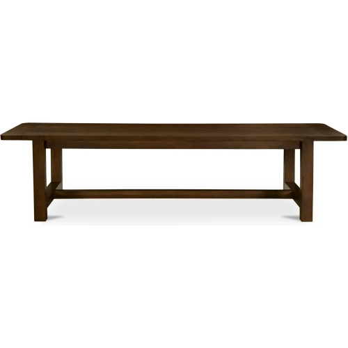 Wilson 120" Dining Table in Dark Brown Acacia Wood